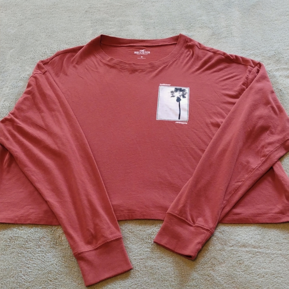 Women's Long Sleeve Crop Hollister Tee-shirt
